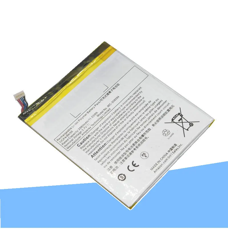 ISkyamS 1x2980 mAh MC-308594/MC 308594/MC308594 Сменный аккумулятор для Amazon Kindle Fire 7 5th Gen SV98LN/Bulk