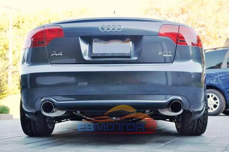 

Sline Style Real Carbon Fiber Rear Lip Diffuser For Audi A4 S4 B7 Model 2006-2008 A062
