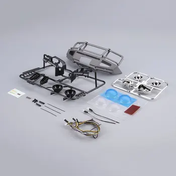 

48717 Killerbody Aluminum Bumper (with Headlights) Silver-grey Silver Grey For Traxxastrx