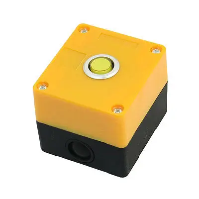 

Yellow Light Push Button Station Switch Control Box Replacement SPDT 1NO 1NC