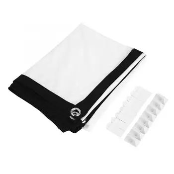 

excelvan 60-100inch 16:9 HD Projector Screen 3D Film Portable Screen Curtains mini projector