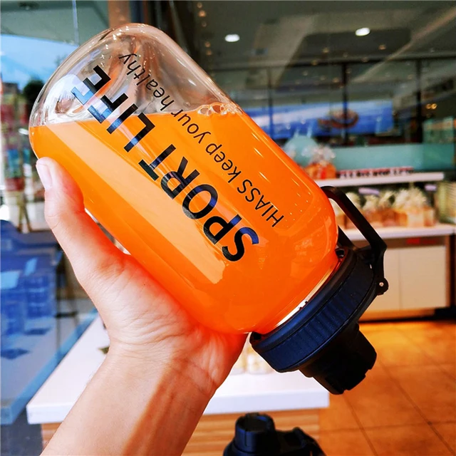 YOMDID Creative Water Bottle Glass Drink Bottles For Camping Hiking Climbing Sport Bottle Portable Bottle Drinkware Eco-friendly 2