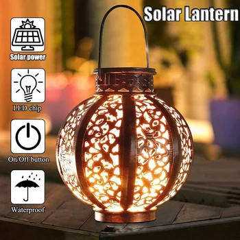 

Solar Lamp solar Lanterns for garden Outdoor Lighting Garden Hanging Lamp Retro Design Waterproof solar light Landscape lamp