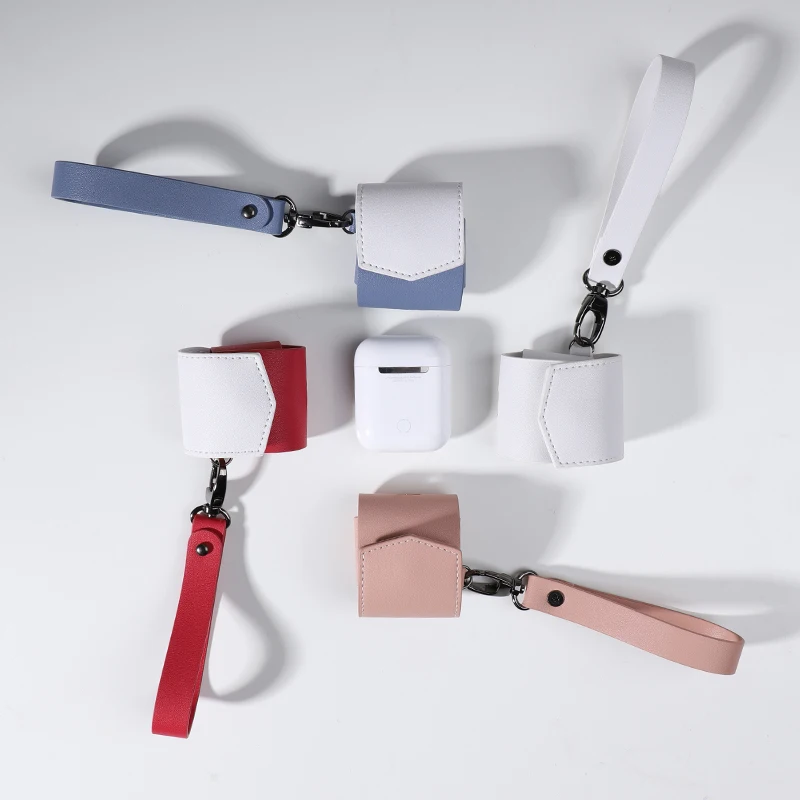 KUULAA роскошный беспроводной зарядный чехол для Аксессуары airpods кожаный защитный