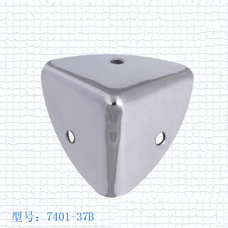 

free shipping Wholesale 35mm Aluminum box cosmetics cases suitcase angle iron purses Chrome silver protection Angle code Bags Co