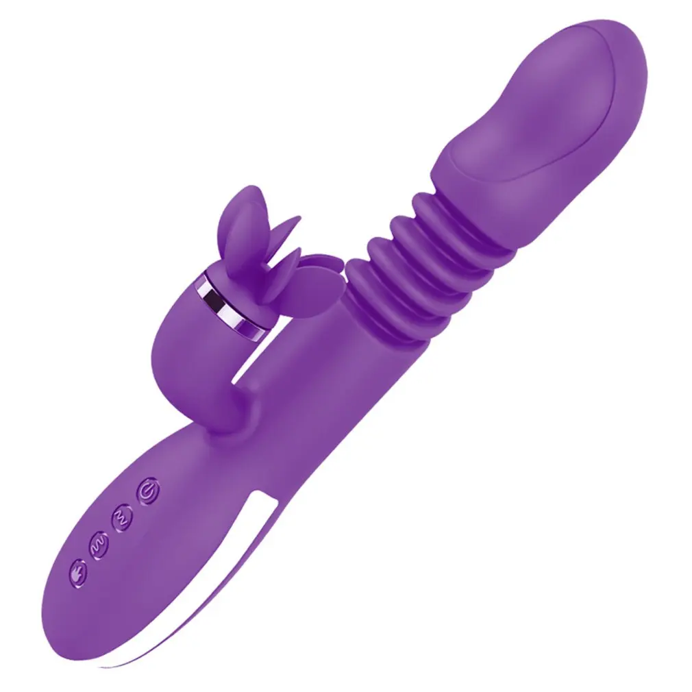  Dildo Automatic Retractable Vibrator Heating Rod Female Clit Massage Stick G Point Stimulation Sex 