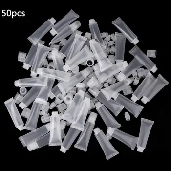 

50pcs 8/10ML Empty Lip Gloss Tubes Lipstick Tube Lip Balm Tube Squeeze Clear Lipgloss Tube Container For DIY Cosmetic Makeup