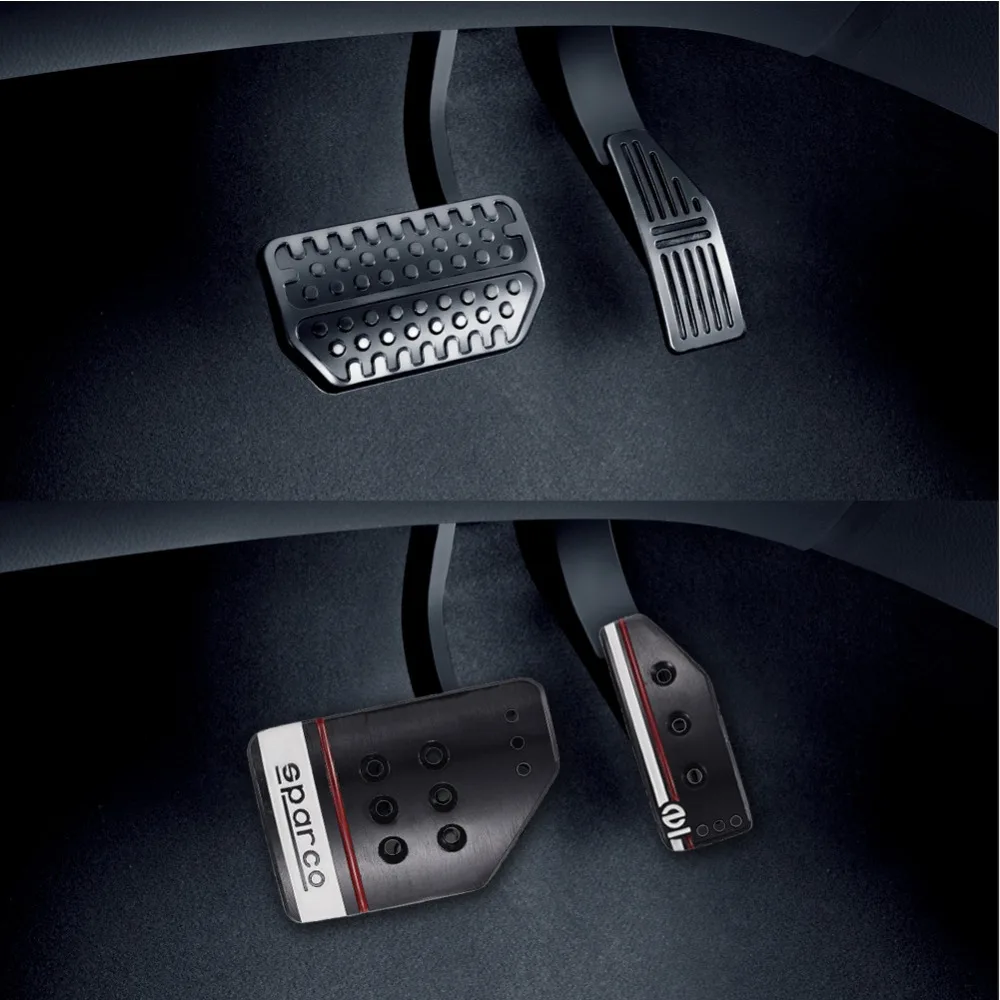 para Coche Antideslizante para Coche Antideslizante de Aleaci/ón de Aluminio de Moda Cubierta de Freno para Coche con Pedal de Pedal de Coche Manual