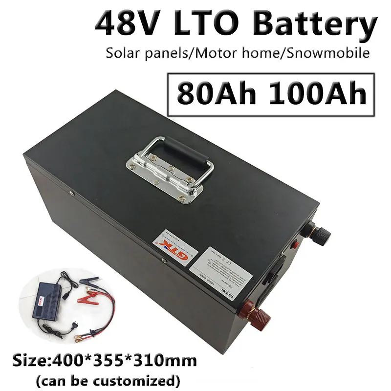 GTK 48V 80Ah 100Ah LTO Al Litio Titanato Battery Pack 20,000 del ciclo