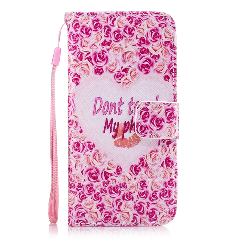 Heart Rose Для huawei Y5II Чехол кожаный флип чехол для huawei Y5 II Y6 II компактный Y 5ii/Y 5 II CUN-U29 CUN-L21 CUN-L01 Honor 5A чехол s - Цвет: Heart Rose