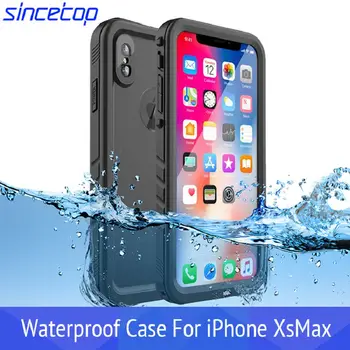 

Shockproof clear Waterproof phone case For iPhone 78plus X Xs Xr bag Soft Silicone Touchable the covers For iPhone XsMax Coque