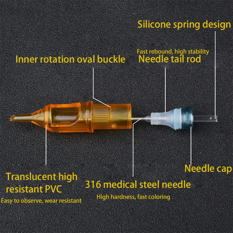 10 шт. RS стерилизация одноразовые татуировки картридж иглы полуперманентный макияж иголки для бровей губ татуировки 5/7/9/11/13/15RS