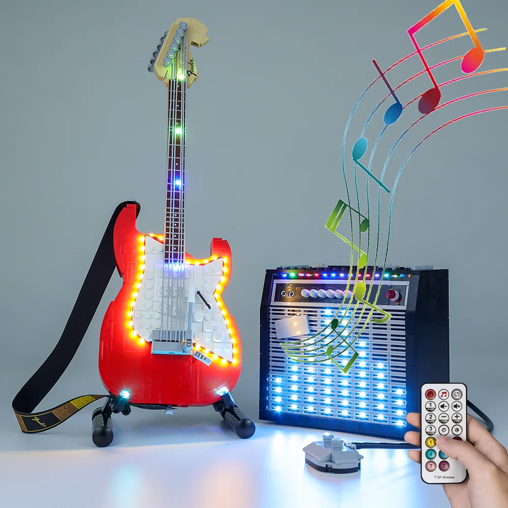 Набор светодиодных светильников для идей 21329 Fender Moc образовательные игрушки