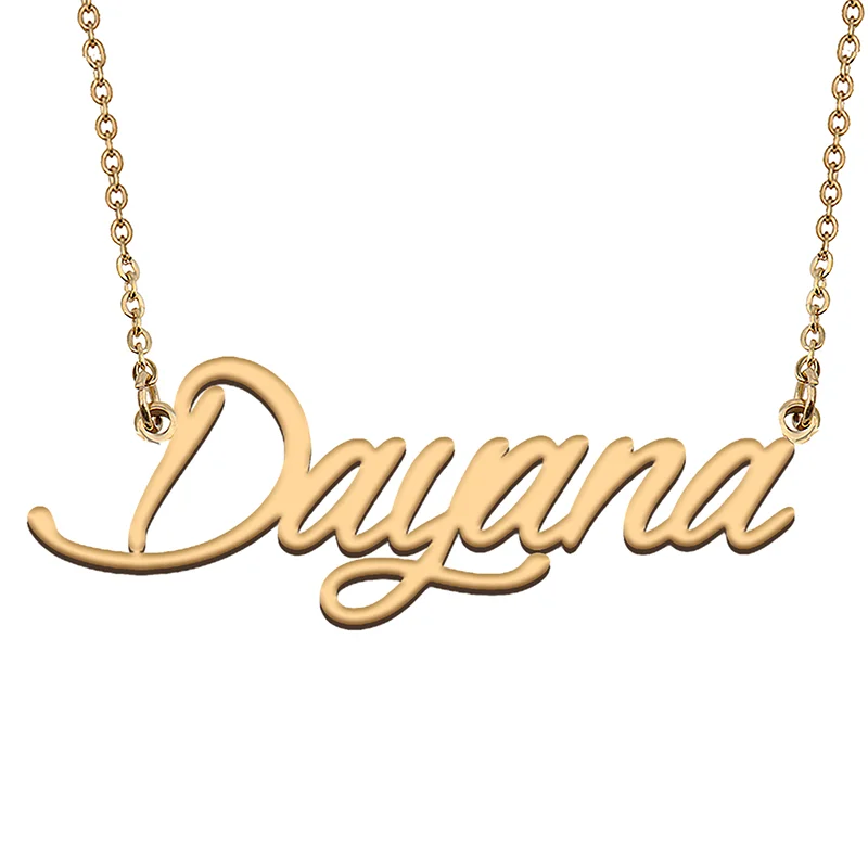 

Dayana Custom Name Necklace Customized Pendant Choker Personalized Jewelry Gift for Women Girls Friend Christmas Present