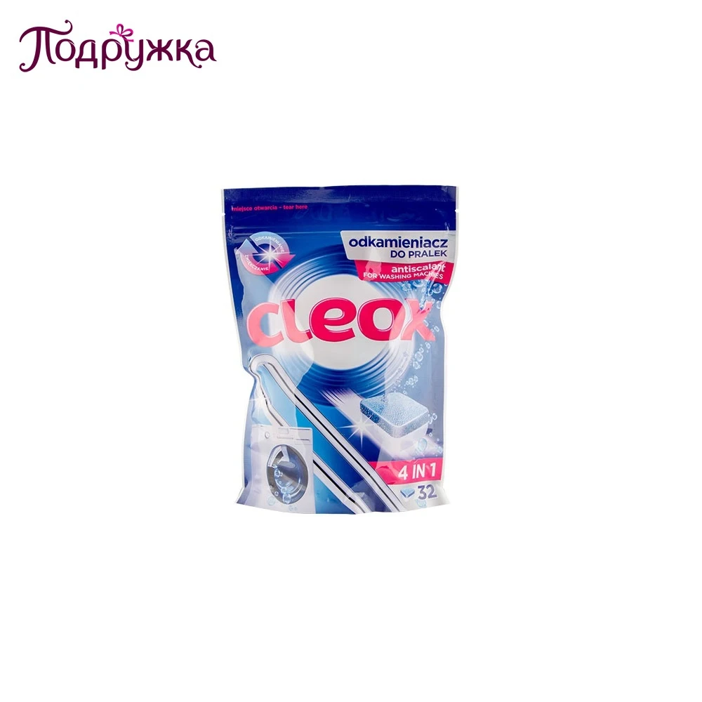 Washing Machine Cleaner CLEOX 134327 Подружка Podrujka Podruzhka Podrugka Podrygka Anti-limescale tablets for automatic girlfriend | Дом