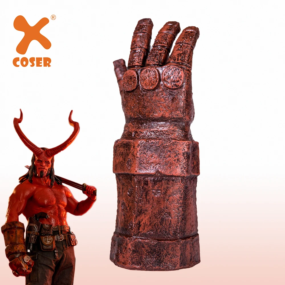 Костюм с перчатками XCOSER Hellboy аксессуары для косплея из латекса костюм Хэллоуина