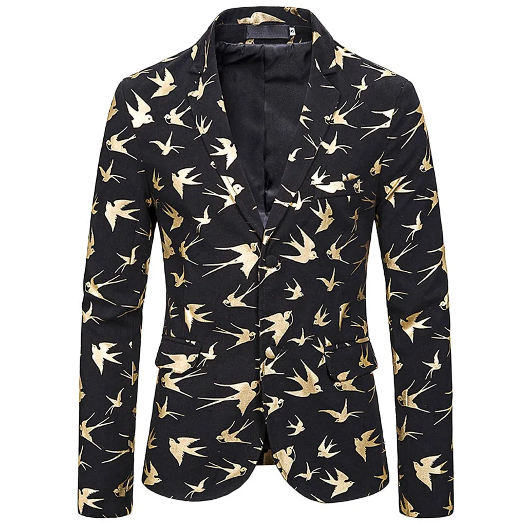 JAYCOSIN костюм куртки мужские зимние Бизнес Свадьба партия Золотое Тиснение кнопка костюм Пиджаки Золотое Тиснение пальто