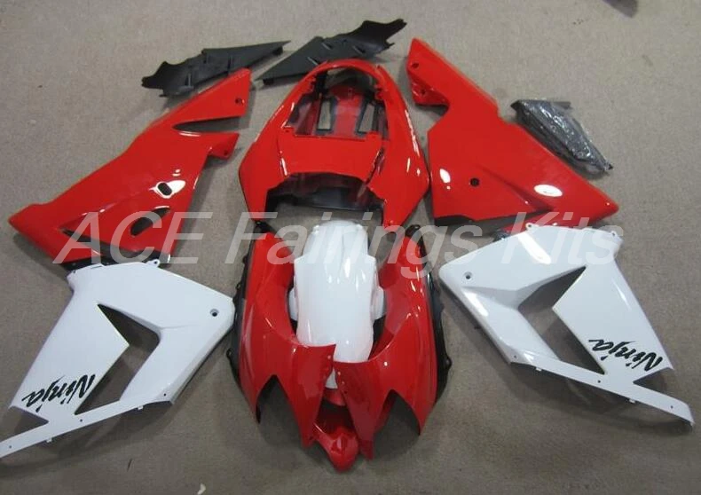 

New ABS Motorcycle Full fairing kits fit for Kawasaki Ninja ZX-10R 2004 2005 10R 04 05 fairing set bodywork custom red white