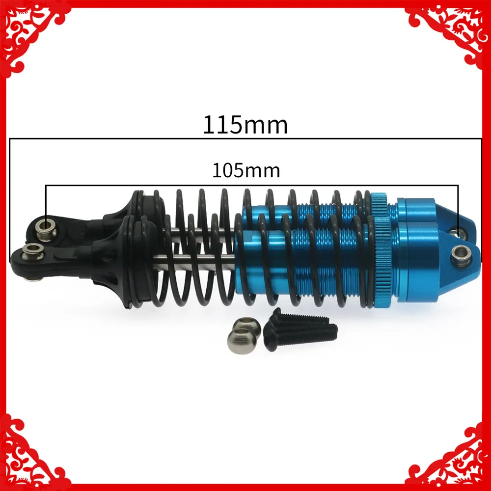 

2Pcs Alloy rear shock absorber damper oil filled type for rc hobby model car 1/10 Traxxas Slash 2WD short course upgrade parts