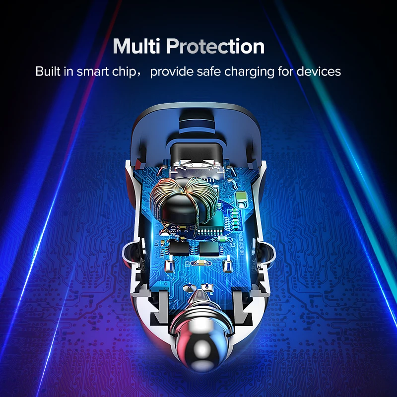 Ugreen Quick Charge 4.0 3.0 QC USB Car Charger for Xiaomi QC4.0 QC3.0 18W Type C PD Car Charging for iPhone 11 X Xs 8 PD Charger