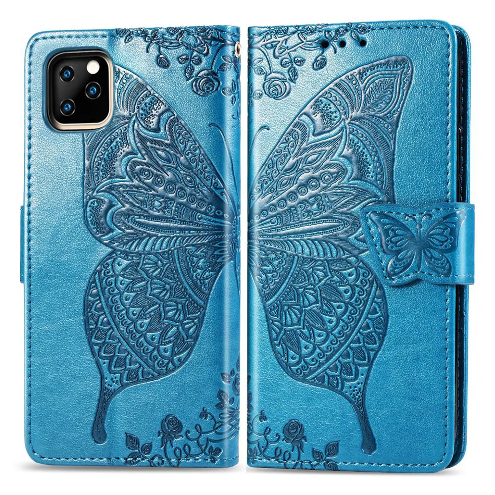 royalblue LLZ.COQUE Магнитный кожаный бумажник флип чехол для телефона для IPhone X XS MAX XR 11 Pro Max 6 6S 7 8 Plus SE 5S 5 бабочка задняя крышка - Цвет: royalblue
