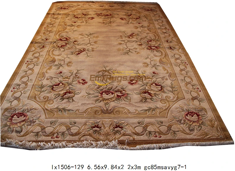 lx1506-129 6.56x9.84 Европейский ковер для гостиной французский о ручной вязки толстый плюш 6,56 'X 9,84' - Цвет: lx1506-129 6.56x9.84