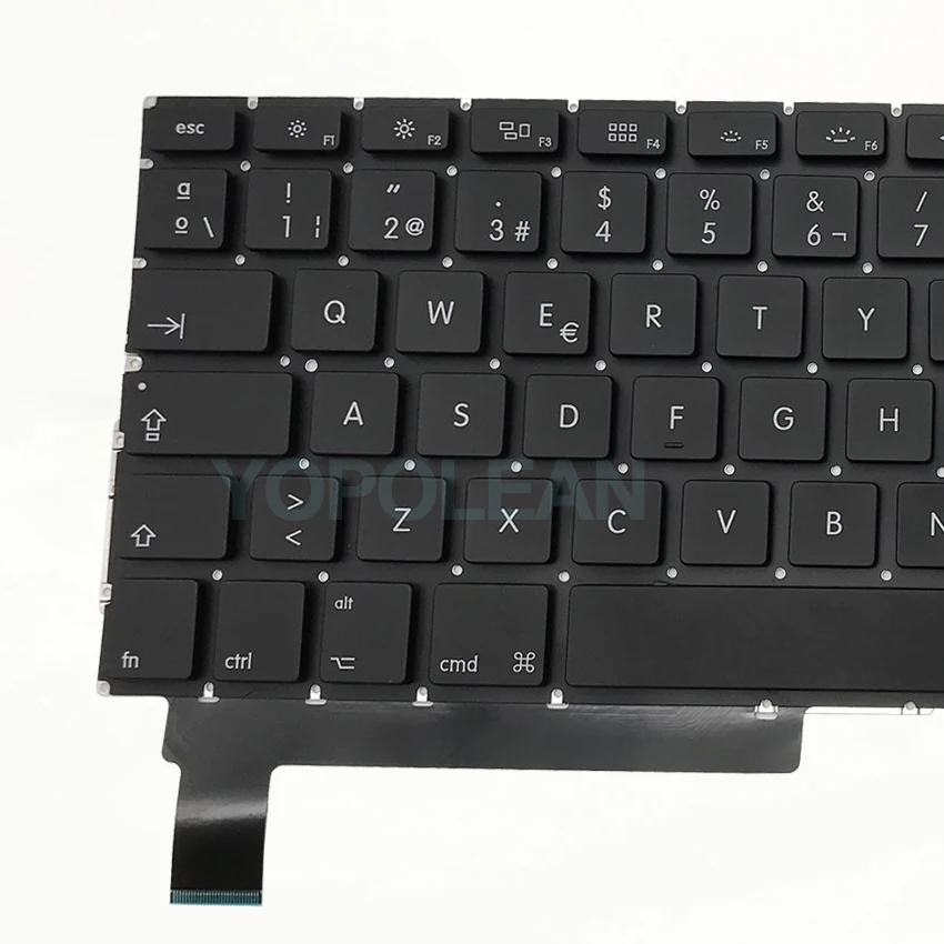 3 шт. новая испанская клавиатура+ Подсветка для MacBook Pro, моноблок 1" A1286 2009 2010 2011 2012 лет