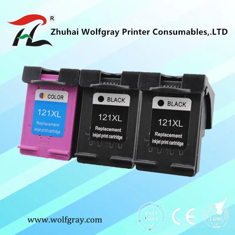 2black 1color Совместимость 121XL переработанного чернильного картриджа для hp 121 для hp 121 с чернилами hp Deskjet D2563 F4283 F2483 F2493 F4213 F4275 F4283 F4583 принтер - Цвет: 2black 1color