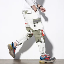 Весенне-осенние камуфляжные штаны, мужские Красивые штаны, штаны-шаровары с несколькими карманами, хип-хоп повседневные брюки, Джоггеры для мужчин, 5XL