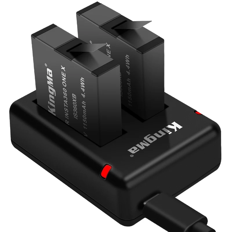 1150 mAh Original Kingma lithium Battery For Insta 360 X Camera +2