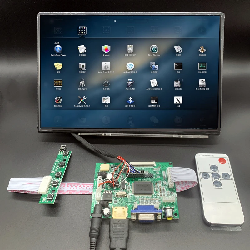10.1" inch IPS LCD Display ModuleHDMI+VGA+2AV Driver Board for Raspberry Pi 
