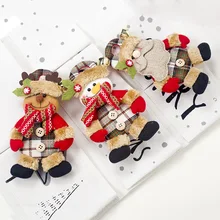 Рождественские елочные украшения Санта Клаус креативные тканевые куклы Висячие гирлянды Подвески рождественские украшения для домашнего украшения, Q