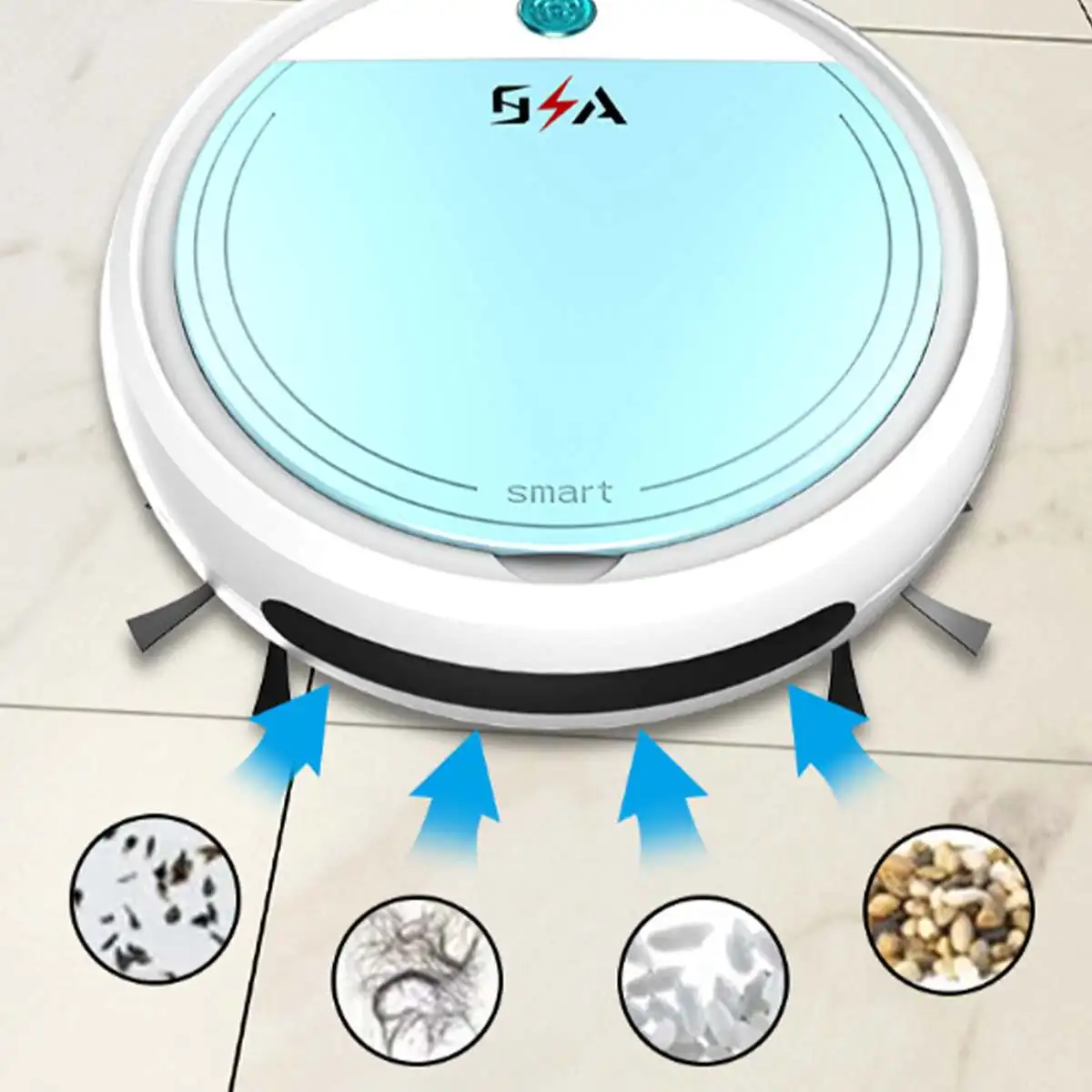 

Smart Robot 4 in 1 Rechargeable Vacuum Cleaner Auto Smart Sweeping Robot UV Sterilizer Strong Suction Sweeper Vacuum Cleaners