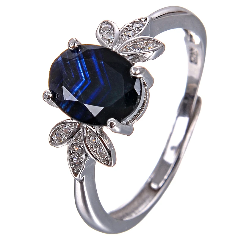 PROD 1005001597510242 Blue Sapphire 7mm*9mm Ring Proposal Ring
September Birthstone Marquise Cut Blue Gemstone 925 Sterling Silver
Ring for Her