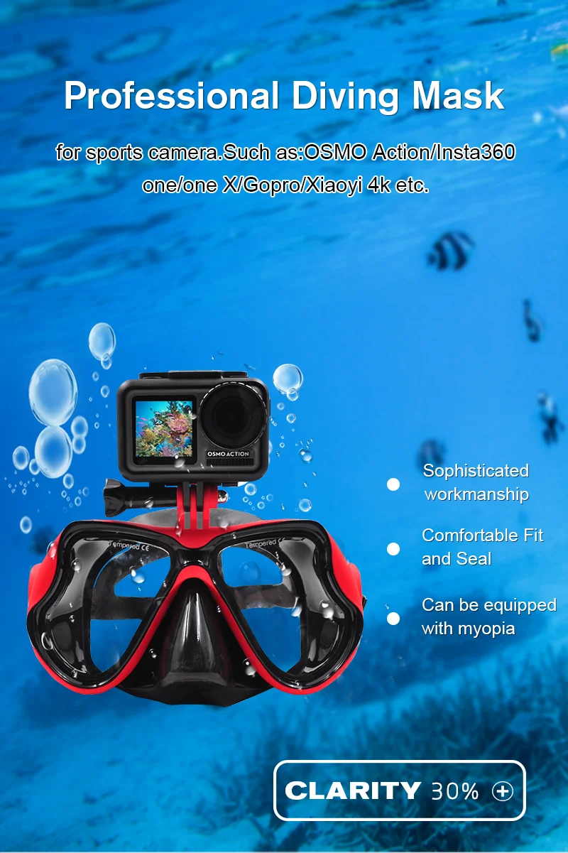 OSMO аксессуары для экшен очки-маска для ныряния/адаптер для DJI OSMO комплект экспансии для Gopro hero 4/5/6/7