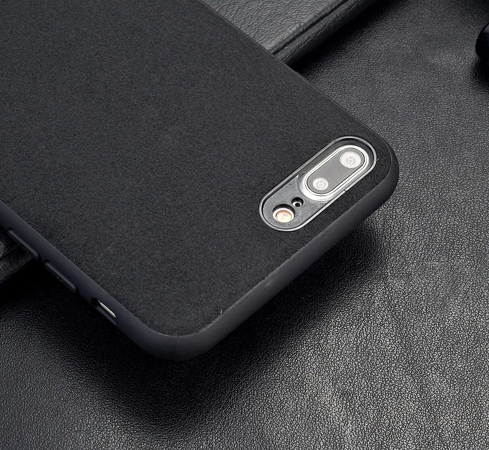 Взрывной замшевый мягкий чехол для iPhone 6, 6 S, 7, 8 plus, X, XR, XS, MAX, 11 pro, Металлический патч, роскошный автомобильный кожаный чехол для телефона