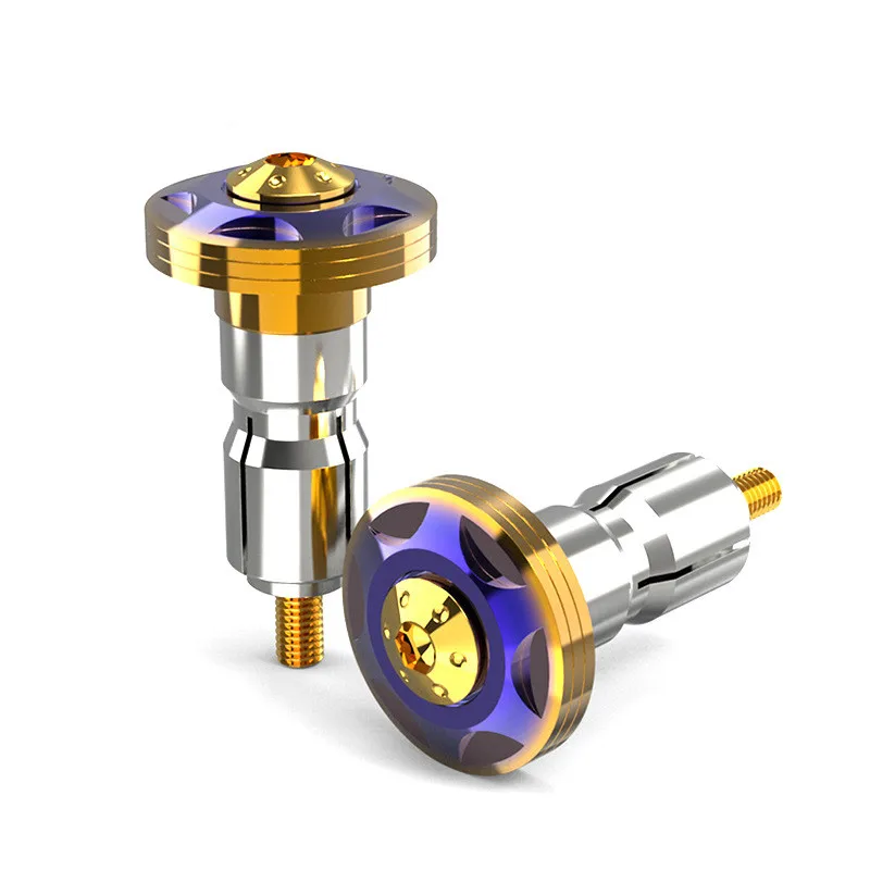 BLUEGOLD Artudatech CNC M6 Универсальный 22 мм 7/" мотоцикл бар концы ручки вилки гири для Suzuki для Yamaha для Kawasaki - Цвет: BLUEGOLD