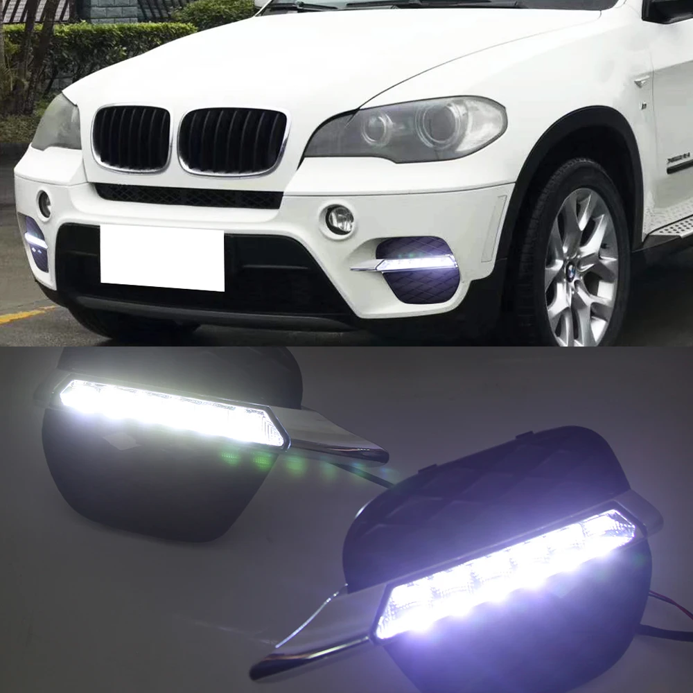 1 Набор автомобильный Стайлинг для BMW X5 E70 2011 2012 2013 светодиодный DRL Дневной