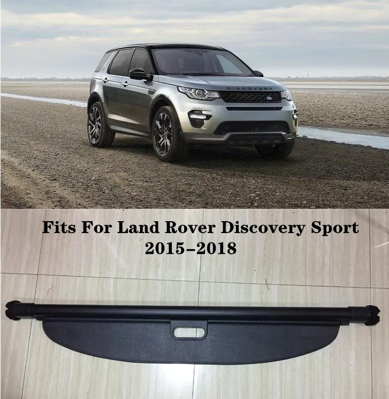 

High Qualit Car Rear Trunk Cargo Cover Security Shield Screen shade Fits For Land Rover Discovery Sport 2015-2018(black, beige)