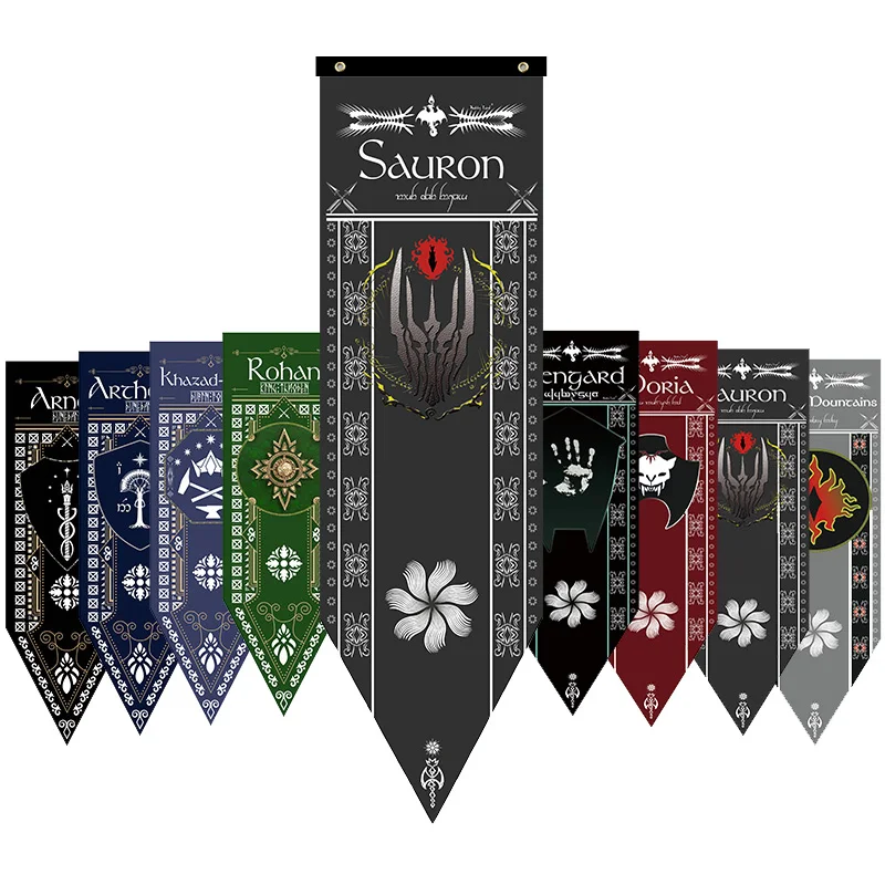 Декор для дома Sauron Dark Lord башня салонов флаги арнор Рохан артеден дюрин Саруман