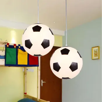 

Football light Soccer accessories E27 25cm pendant lamp Children Room Lamps Chandeliers Modern Lighting Light Fixtures