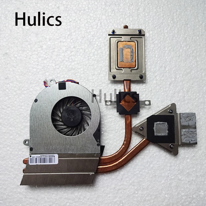 Hulics плата разъемов для Toshiba ноутбук радиатор вентилятор охлаждения процессора кулер C650D L650D cpu Радиатор B0083401J60511IE V000210950