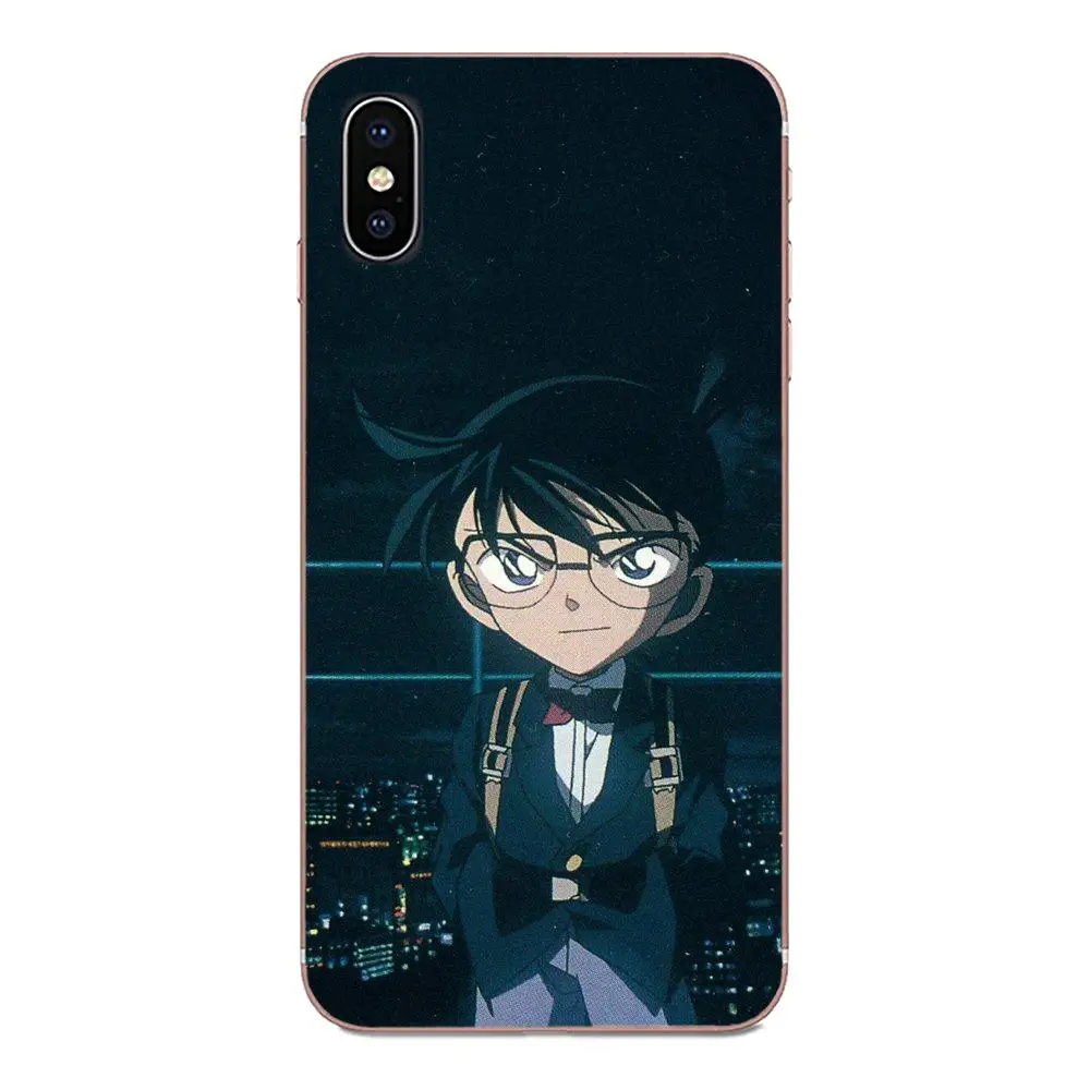 Аниме детектива Конана для Apple iPhone 4 4S 5 5C 5S SE 6 6S 7 8 11 Plus Pro X XS Max XR мягкий чехол для сотового телефона