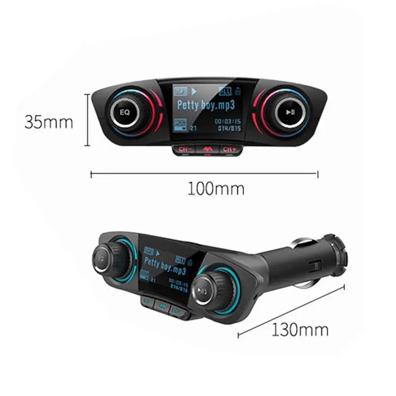 Bluetooth 4,0+ EDR fm-передатчик Aux модулятор Bluetooth Handsfree автомобильный аудио mp3-плеер Смарт зарядка двойной USB Автомобильное зарядное устройство