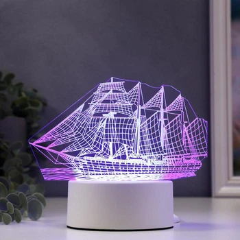 

Lamp "Fregat" LED white from the mains 10x17.8x16.4cm