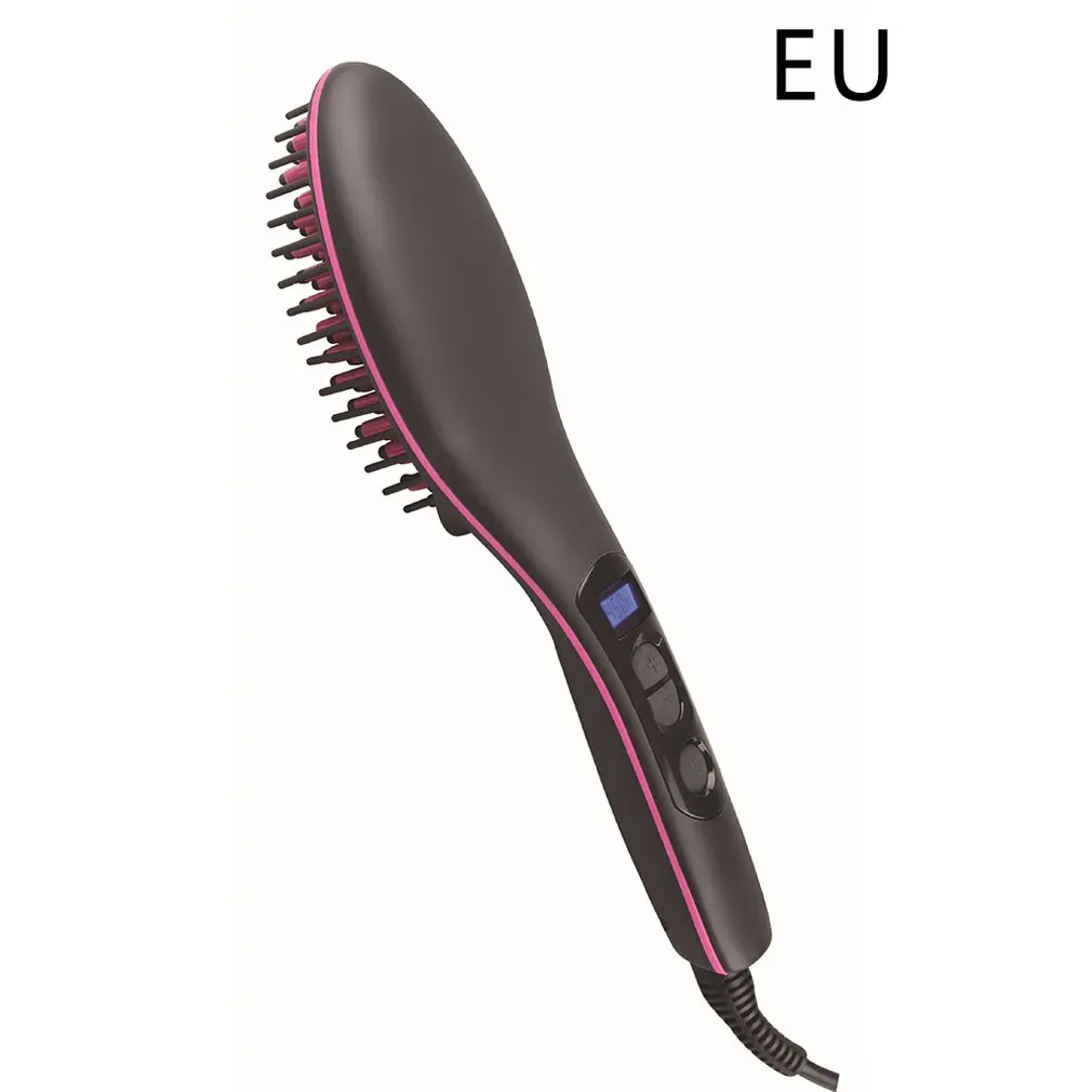 

Hair Straightener Fast Warm-up Thermal Thermal Performance Professional Ceramic Straight Hair Brush Electric New ionic Hair Br