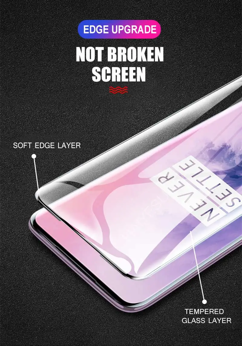 3-1 шт 200D Защитное стекло для экрана для Oneplus 7 6 7T Pro Защитное стекло для Oneplus 6 6T Pro 7T полное покрытие закаленное стекло