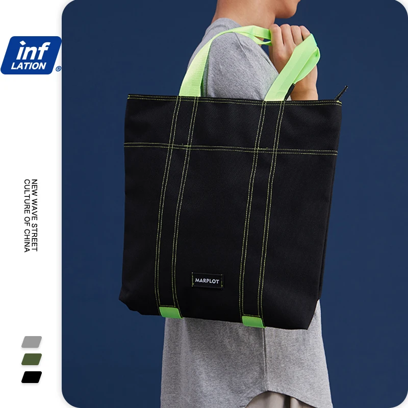 Bolsos fluorescentes de moda inflados para mujer, informales, bolso de compras Unisex de alta capacidad, bolsos de hombro de viaje 257AI2019