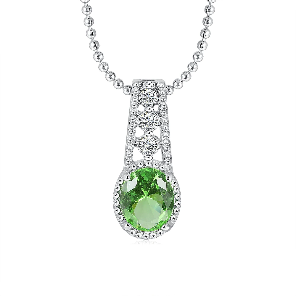 Элегантный женский кристалл кулон ожерелье серьги гвоздики кольцо наборы Мода посеребренный 3 шт Ювелирные наборы для женщин
