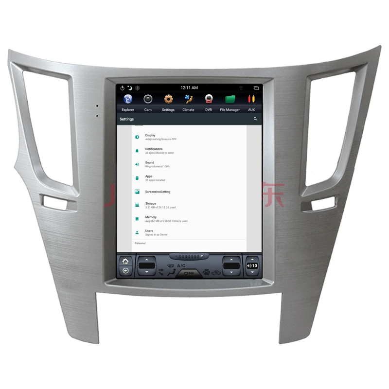 NAVITOPIA 10,4 дюймов вертикальный автомобильный сенсорный экран в стиле Tesla Android 7,1 Автомобильный gps навигация для Subaru Legacy Outback 2009- Автомобильный dvd-плеер